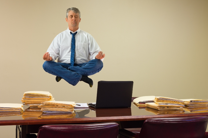 Practicing yoga and organizing your paperwork have a lot in common.